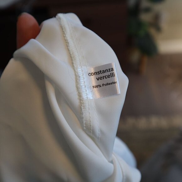 Constanza Vercelli Lingerie Silky Collared Longline Sleep Dress Size 4 - Picture 6 of 7